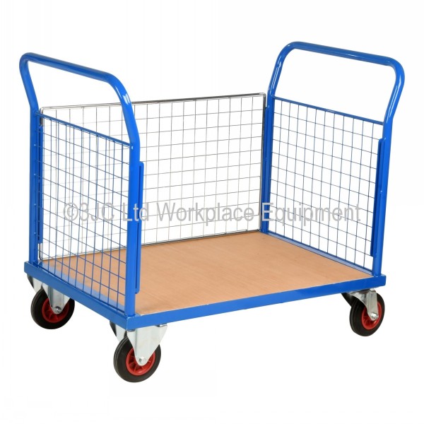 Classic Platform Trolley Mesh Sides 500kg Capacity 3JC